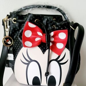 Disney loungefly Minnie mouse bucket bag